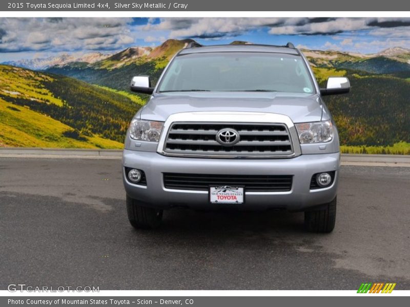 Silver Sky Metallic / Gray 2015 Toyota Sequoia Limited 4x4