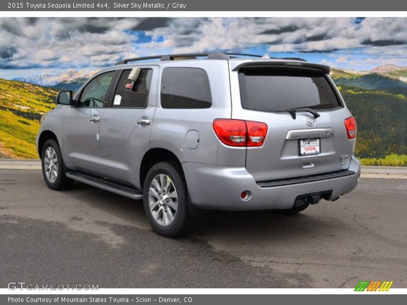 Silver Sky Metallic / Gray 2015 Toyota Sequoia Limited 4x4