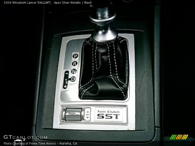 Apex Silver Metallic / Black 2009 Mitsubishi Lancer RALLIART