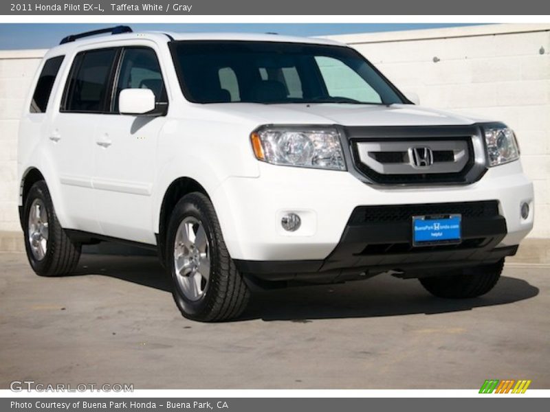 Taffeta White / Gray 2011 Honda Pilot EX-L