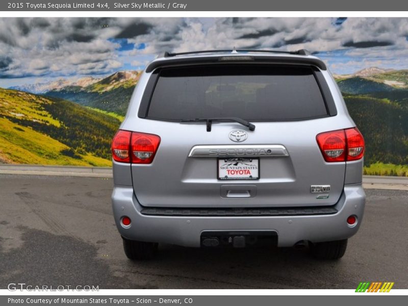 Silver Sky Metallic / Gray 2015 Toyota Sequoia Limited 4x4