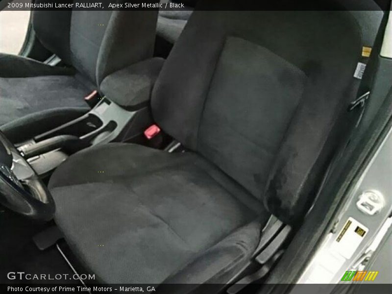Apex Silver Metallic / Black 2009 Mitsubishi Lancer RALLIART