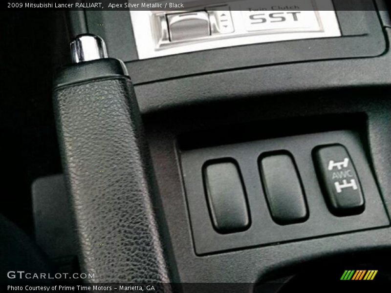 Apex Silver Metallic / Black 2009 Mitsubishi Lancer RALLIART