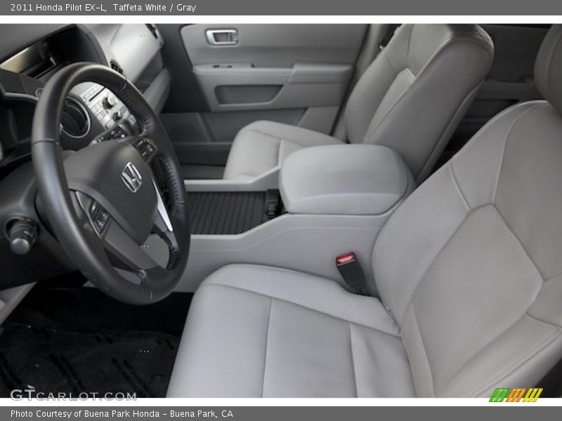 Taffeta White / Gray 2011 Honda Pilot EX-L