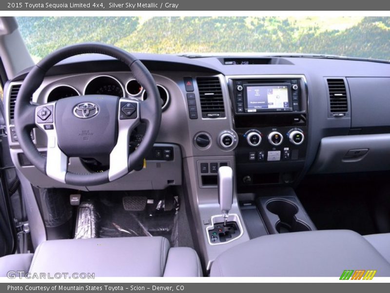 Silver Sky Metallic / Gray 2015 Toyota Sequoia Limited 4x4
