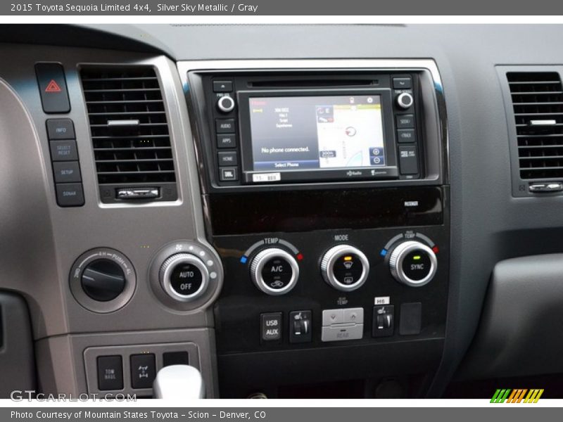 Silver Sky Metallic / Gray 2015 Toyota Sequoia Limited 4x4