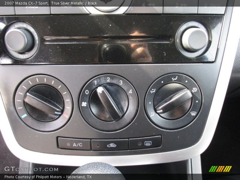 True Silver Metallic / Black 2007 Mazda CX-7 Sport