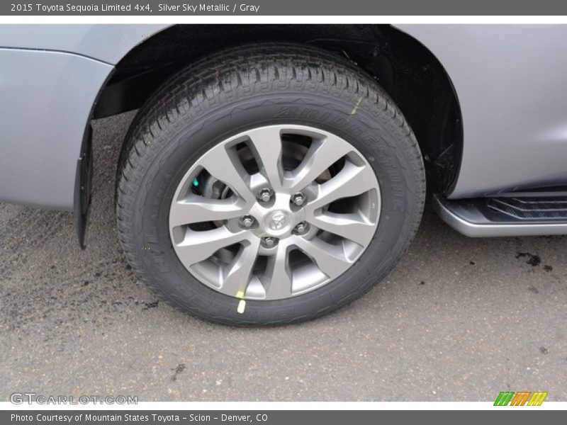 Silver Sky Metallic / Gray 2015 Toyota Sequoia Limited 4x4