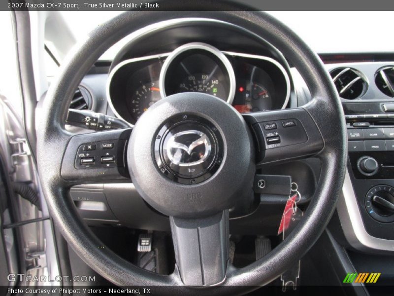 True Silver Metallic / Black 2007 Mazda CX-7 Sport
