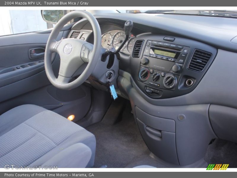 Tsunami Blue Mica / Gray 2004 Mazda MPV LX