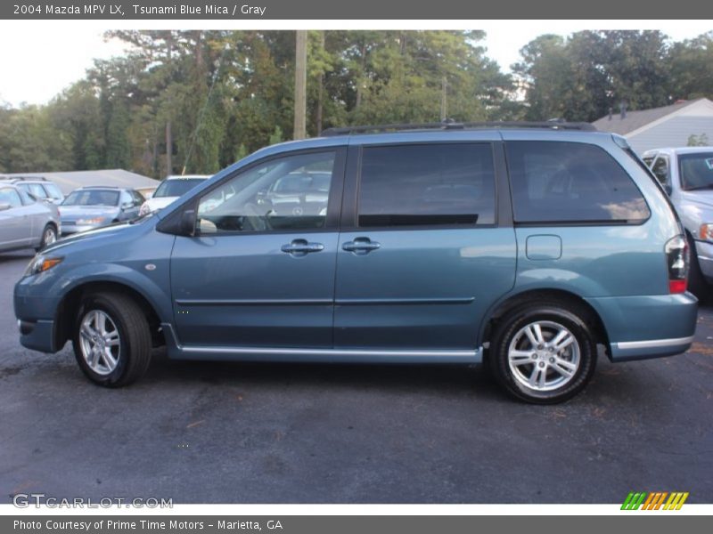 Tsunami Blue Mica / Gray 2004 Mazda MPV LX