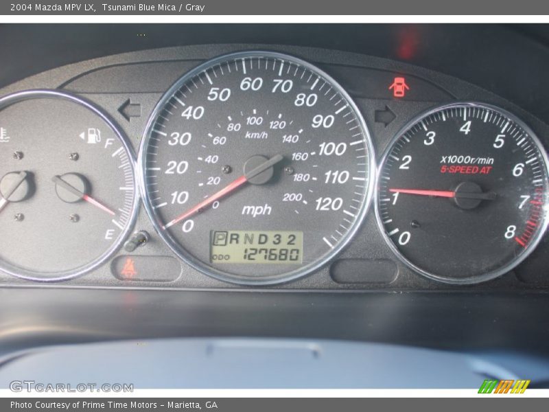 Tsunami Blue Mica / Gray 2004 Mazda MPV LX