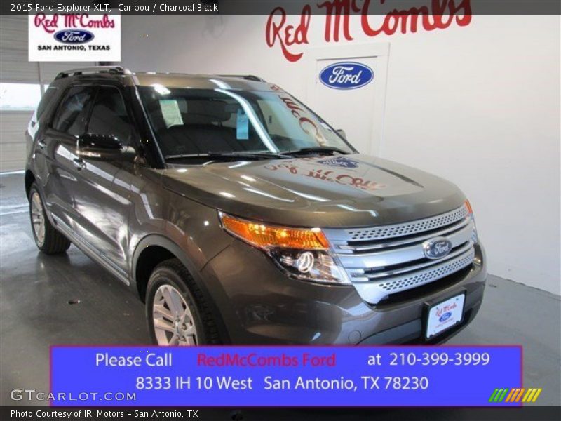 Caribou / Charcoal Black 2015 Ford Explorer XLT