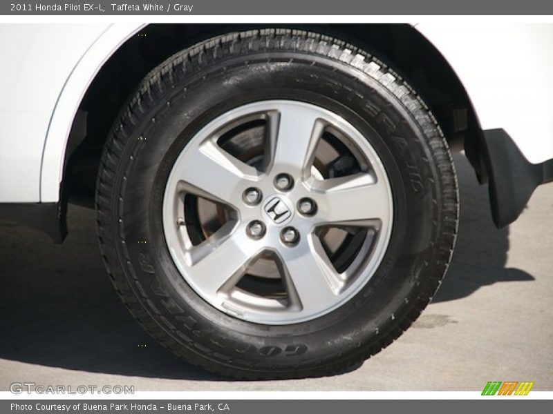 Taffeta White / Gray 2011 Honda Pilot EX-L