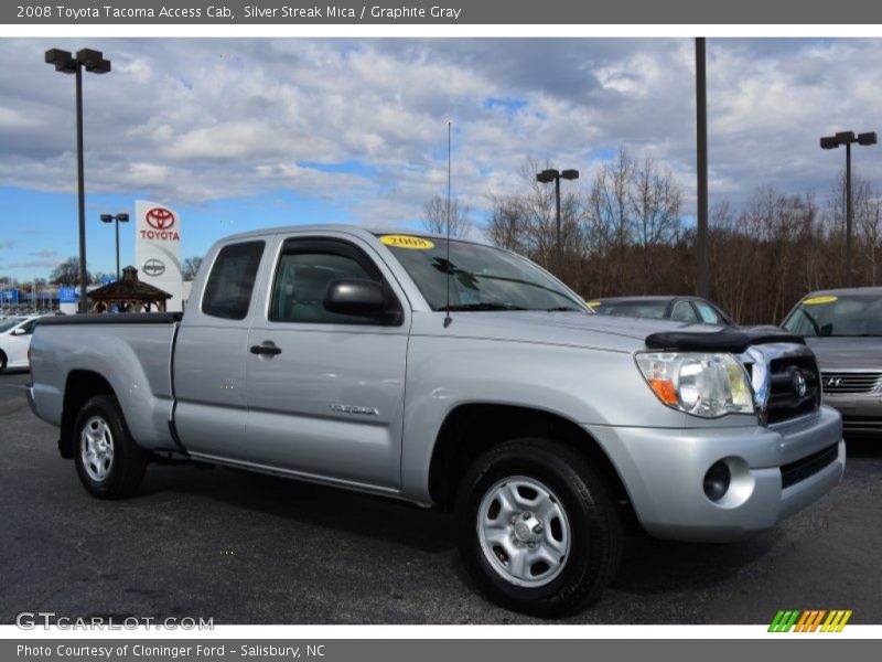 Silver Streak Mica / Graphite Gray 2008 Toyota Tacoma Access Cab