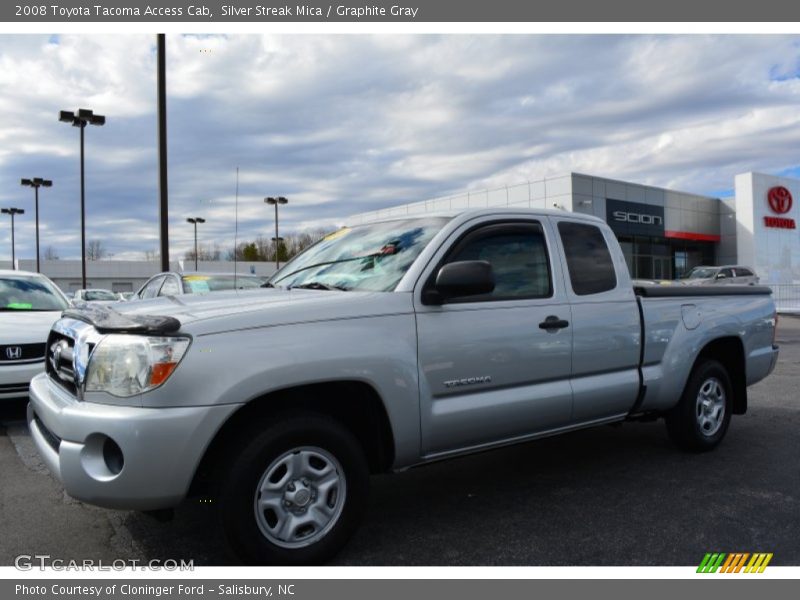Silver Streak Mica / Graphite Gray 2008 Toyota Tacoma Access Cab