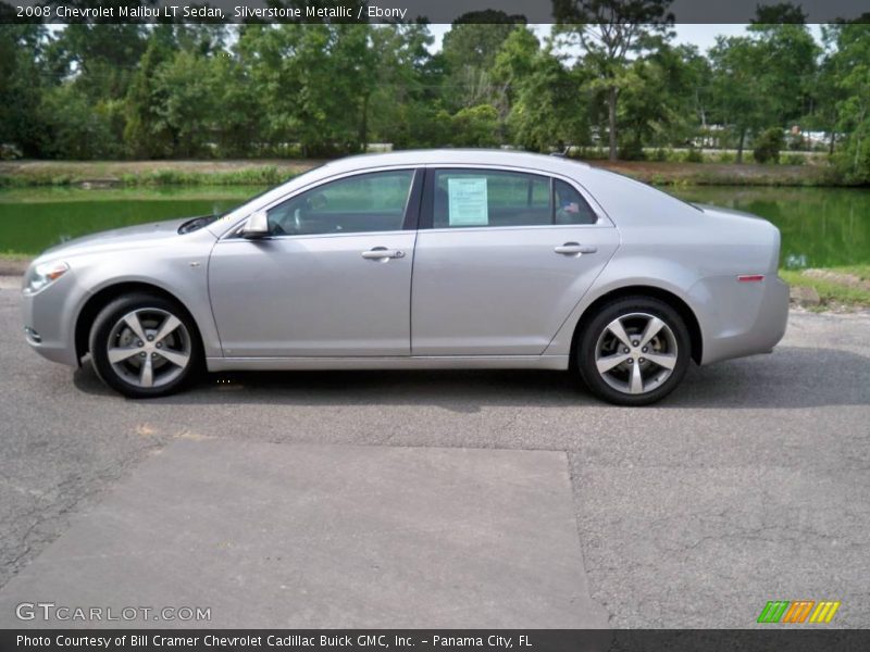 Silverstone Metallic / Ebony 2008 Chevrolet Malibu LT Sedan
