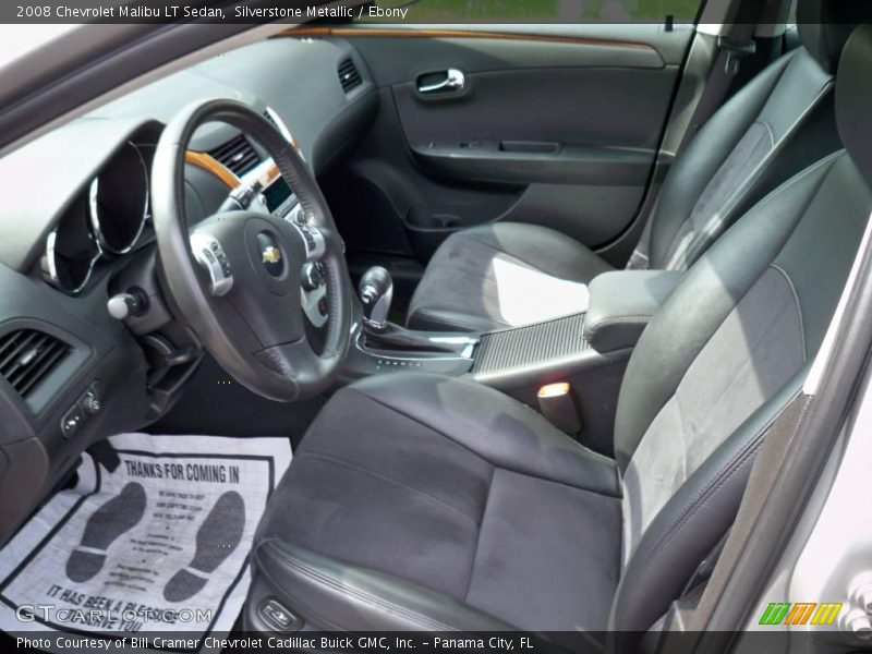 Silverstone Metallic / Ebony 2008 Chevrolet Malibu LT Sedan