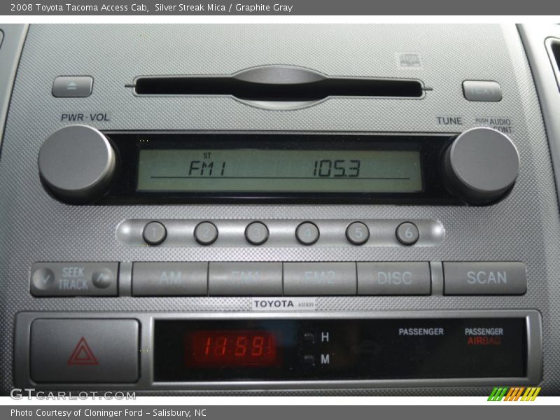 Silver Streak Mica / Graphite Gray 2008 Toyota Tacoma Access Cab