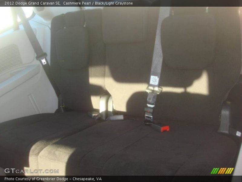 Cashmere Pearl / Black/Light Graystone 2012 Dodge Grand Caravan SE