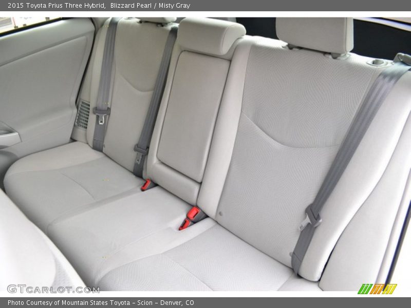Blizzard Pearl / Misty Gray 2015 Toyota Prius Three Hybrid