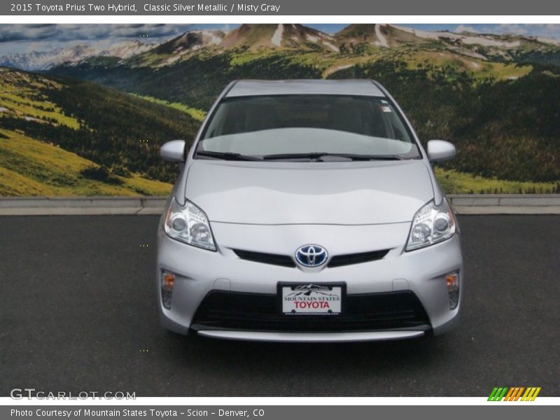 Classic Silver Metallic / Misty Gray 2015 Toyota Prius Two Hybrid