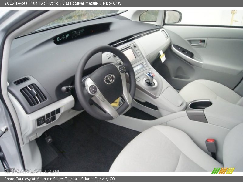  2015 Prius Two Hybrid Misty Gray Interior