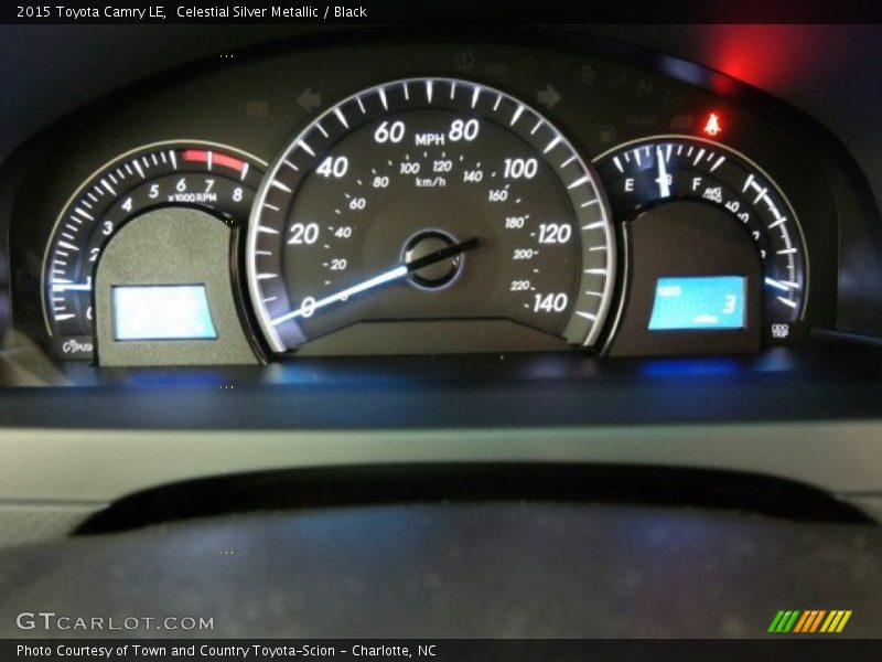 Celestial Silver Metallic / Black 2015 Toyota Camry LE