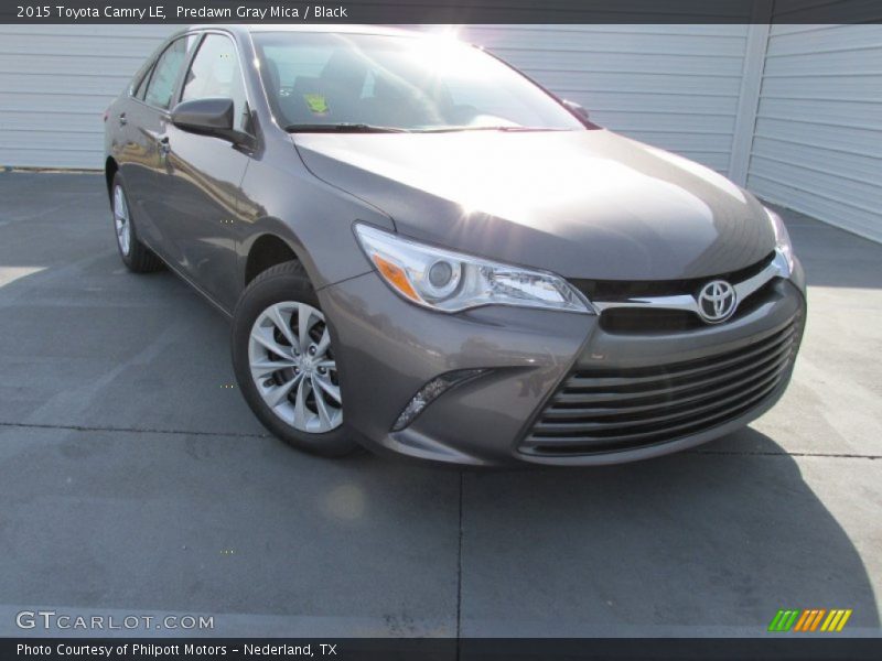 Predawn Gray Mica / Black 2015 Toyota Camry LE