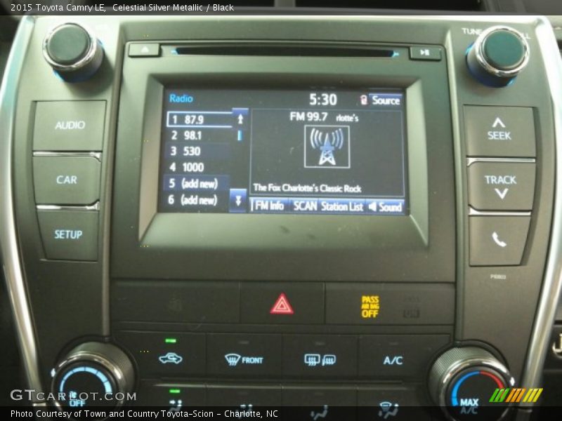 Celestial Silver Metallic / Black 2015 Toyota Camry LE