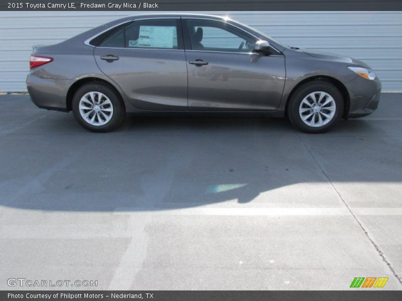 Predawn Gray Mica / Black 2015 Toyota Camry LE