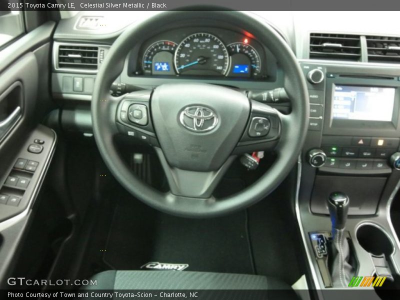 Celestial Silver Metallic / Black 2015 Toyota Camry LE