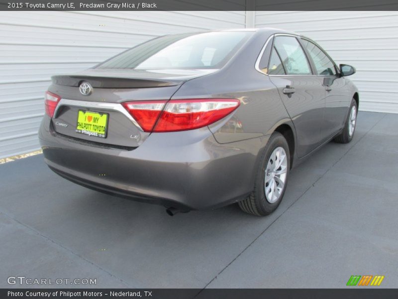 Predawn Gray Mica / Black 2015 Toyota Camry LE