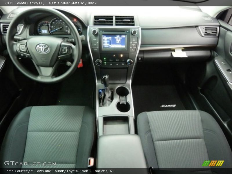 Celestial Silver Metallic / Black 2015 Toyota Camry LE