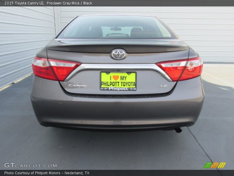Predawn Gray Mica / Black 2015 Toyota Camry LE