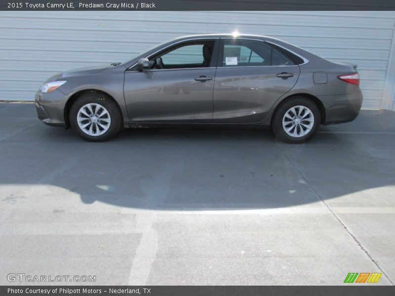 Predawn Gray Mica / Black 2015 Toyota Camry LE