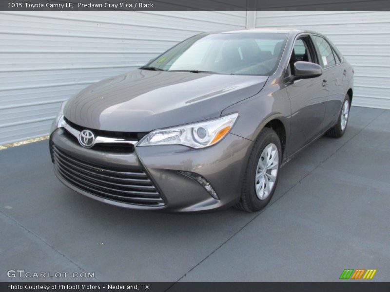 Predawn Gray Mica / Black 2015 Toyota Camry LE