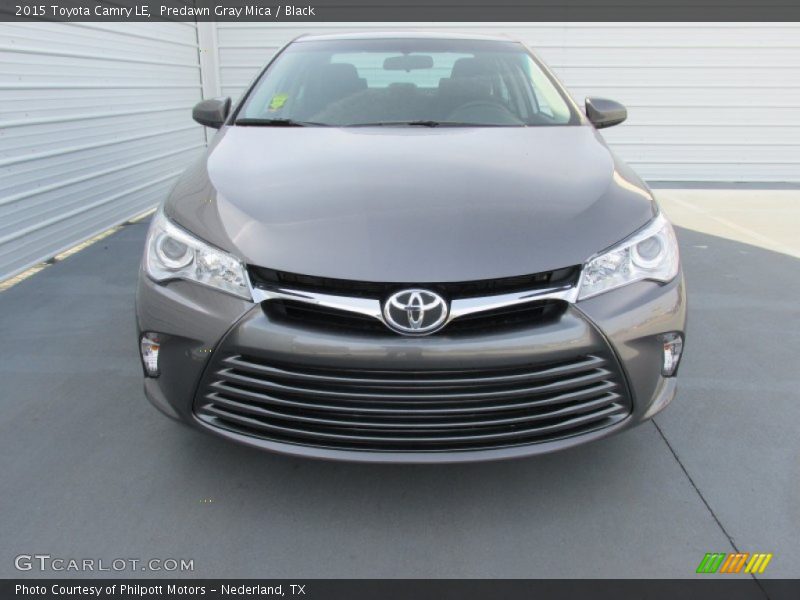 Predawn Gray Mica / Black 2015 Toyota Camry LE