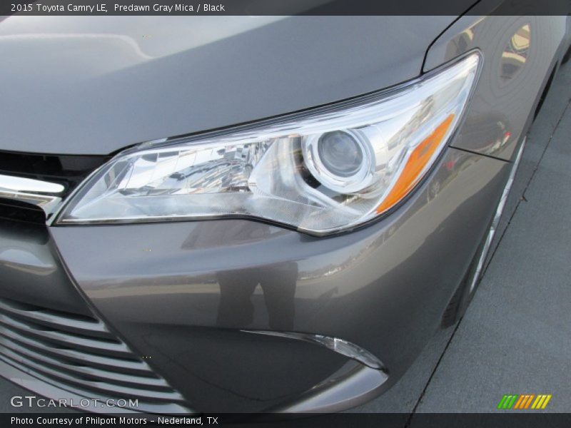 Predawn Gray Mica / Black 2015 Toyota Camry LE