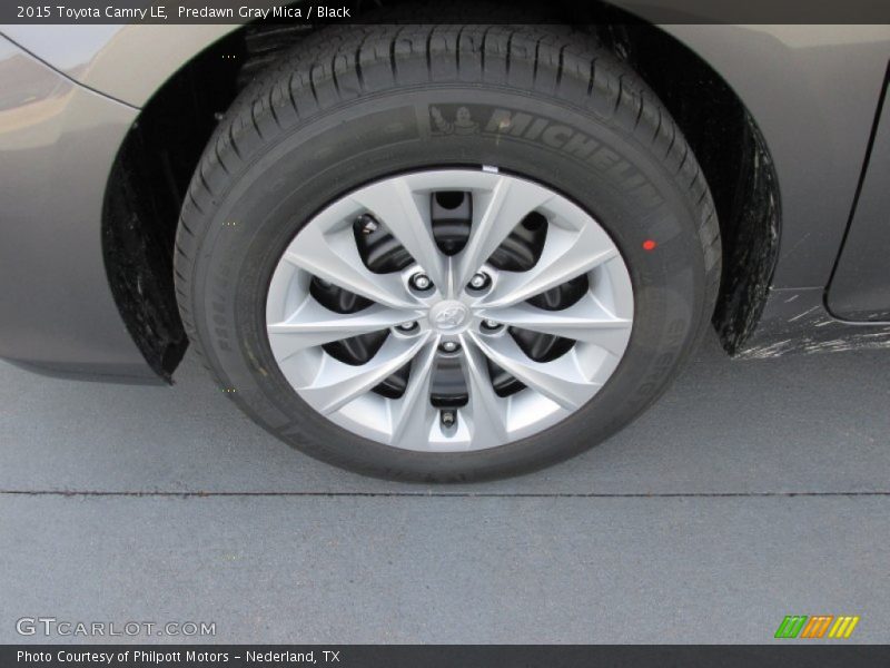 Predawn Gray Mica / Black 2015 Toyota Camry LE
