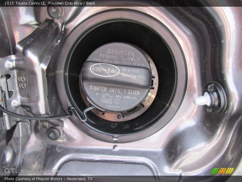 Predawn Gray Mica / Black 2015 Toyota Camry LE