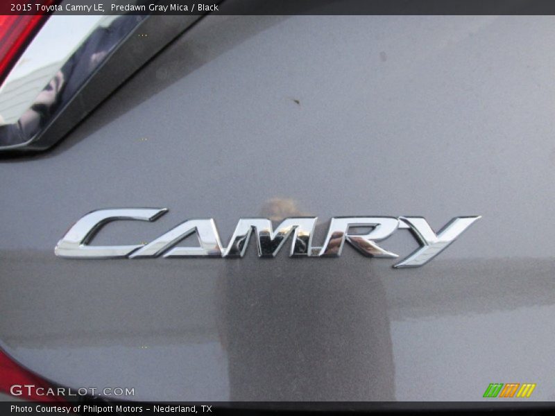 Predawn Gray Mica / Black 2015 Toyota Camry LE
