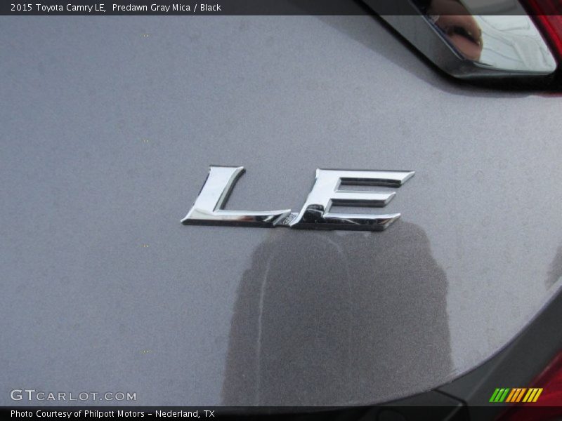 Predawn Gray Mica / Black 2015 Toyota Camry LE