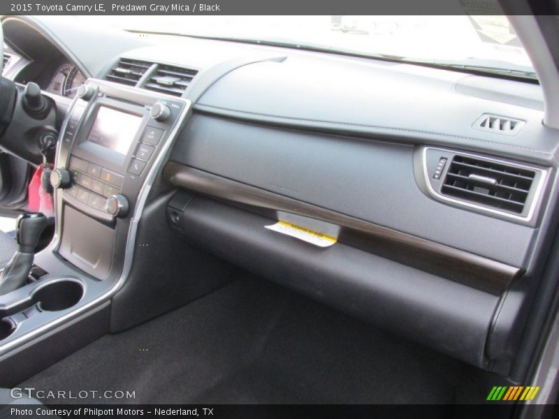 Predawn Gray Mica / Black 2015 Toyota Camry LE