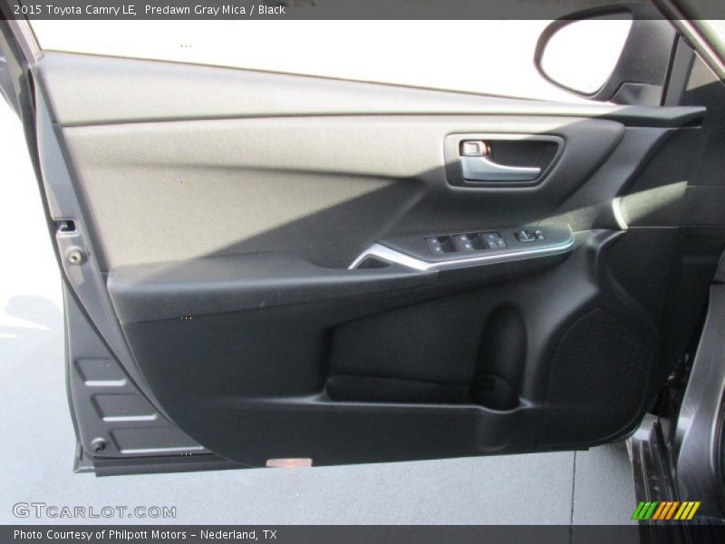 Predawn Gray Mica / Black 2015 Toyota Camry LE