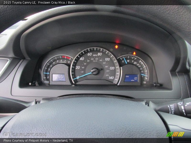 Predawn Gray Mica / Black 2015 Toyota Camry LE