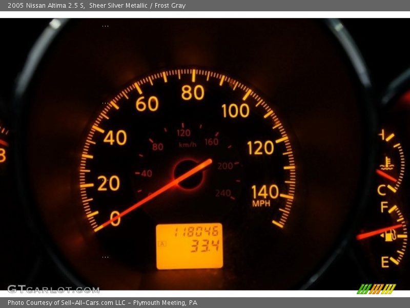 Sheer Silver Metallic / Frost Gray 2005 Nissan Altima 2.5 S