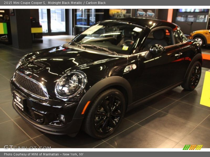 Midnight Black Metallic / Carbon Black 2015 Mini Coupe Cooper S