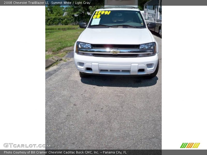 Summit White / Light Gray 2008 Chevrolet TrailBlazer LS