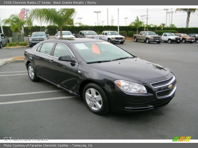 Black Granite Metallic / Ebony 2008 Chevrolet Malibu LT Sedan